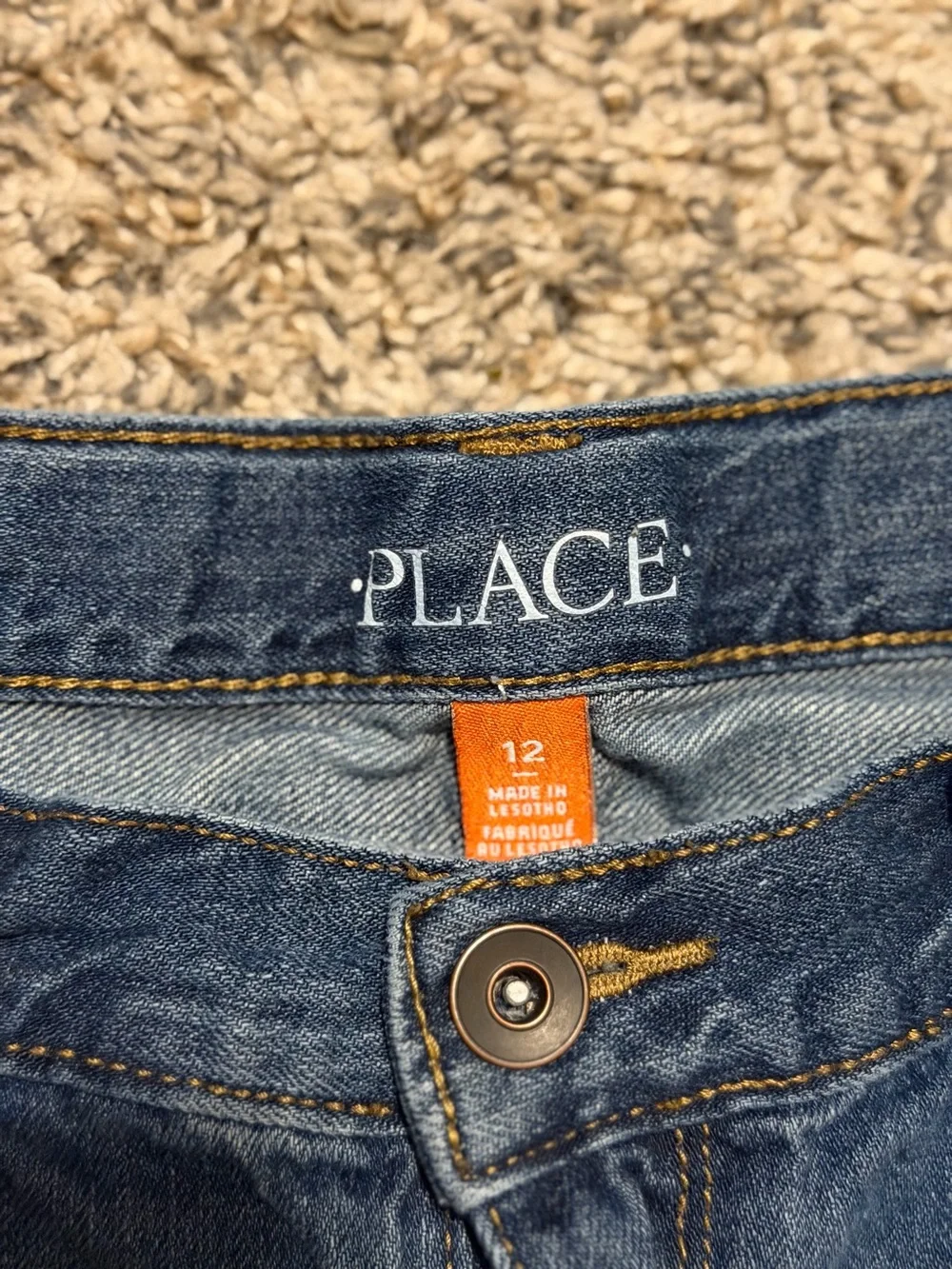 The Children's Place Dark Blue Denim Jean Shorts